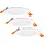osram homelighting Downlight Slim Set 3 x 120mm 3000K 4099854445903 LED-Außenwandleuchte 8.00 W 550 lm Ø Weiß