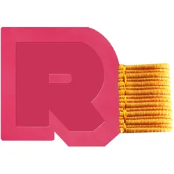 Rhodiarama, selbsthaftende Stiftschlaufe 4x3 cm, für Blöcke, Notizbücher und Kalender - Himbeer 194210C