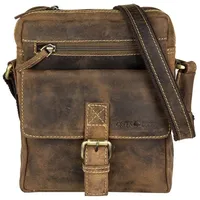 GREENBURRY Vintage 1663 Umhängetasche Sattelbraun Braun Herren