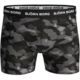 Björn Borg Boxershorts 3er Pack Schwarz / Grau / Mehrfarbig M