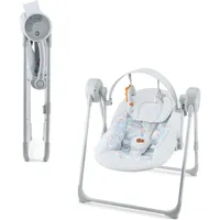 Kinderkraft - Babyschaukel SWINGEE mit Melodie, grau, 4xAAA/230V - Grau