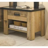 furn.design Nachtschrank Stove 60 x 46 x 46 cm Silber