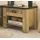 furn.design Nachtschrank Stove 60 x 46 x 46 cm Silber