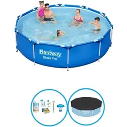 Bestway Pool Steel Pro 305x76 cm - Poolpaket BLAU No Size