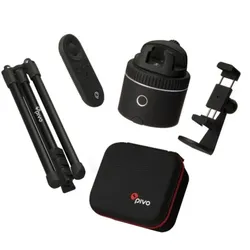 Pivo Standard Pack silver - Pivo Pod inkl Zubehör - Stativ, drehbare Halterung für Smartphone und Mini Case