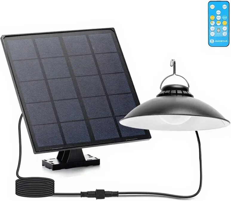 Aigostar LED-Solarkronleuchter, 50 W, 3000K/4000K/6500K, 1 Stück