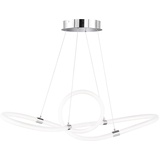 WOFI LED-Pendelleuchte Mira in chromfarbig