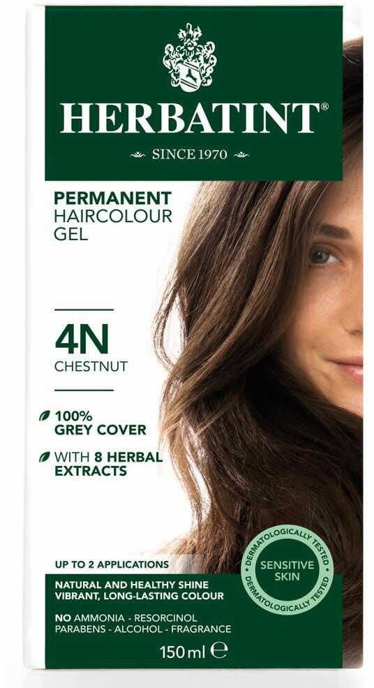 Herbatint Soin Colorant Permanent Châtain 4N 150 ml solution(s)