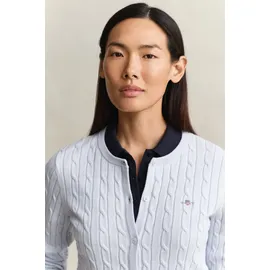 GANT STRETCH COTTON CABLE CARDIGAN Blau S