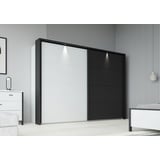 Forte Schwebetürenschrank »High Rock«, secret grey / schwarz, , 68740446-0 B/H/T: 269,9cm x 210,5cm x 61,2cm, 2 St., grau grau,