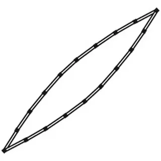 Bergans Inner Chine Rod to 15 aluminium (844) NO