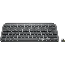 Logitech MX Keys Mini for Business Graphite, schwarz, LEDs weiß, Logi Bolt, USB/Bluetooth, DE (920-010597)