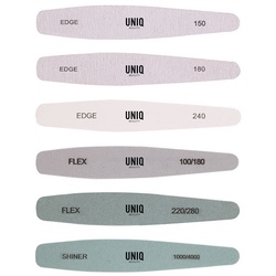 UNIQ Multi-Grit Nagelfeilen- und Puffer-Kit Nagelpflege 6 ct 6 Stück 