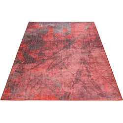 Teppich WECON HOME "Pepe", rot, B:160cm H:6mm L:230cm, Kunstfaser, Teppiche, Wohnzimmer