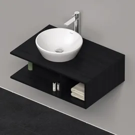 Duravit Waschtischunterschrank 80 x 26 cm Eiche Schwarz Matt