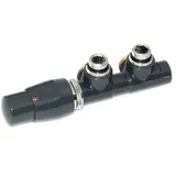 Ximax Zubehör Mittenanschlussgarnitur Twins Eck 15 mm Anthrazit