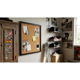 ALLboards Pinnwand 40 x 40 cm Schwarz
