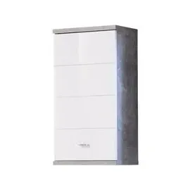 Stella Trading Hängeschrank Beton Optik 38 x 71 x 23 cm Weiß