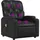 vidaXL Massagesessel mit verstellbarer Rückenlehne Kunstleder 86,5 x 93,5 x 86,5 cm Schwarz mit Fernbedienung