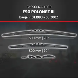 Heyner Flachbalkenwischer Set FSO POLONEZ III 500 mm