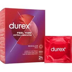 Durex Feel Thin Extra Lubricated Kondome 24 St.