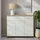 CARO-Möbel Sideboard Estelle 88 x 70 x 30 cm Sonoma Eiche / Weiß