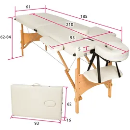 Tectake tectake® 2 Zonen Massageliege