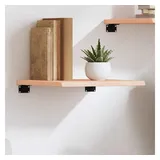 vidaXL Wandregal 40 x 40 x 2 cm Eiche Unbehandelt
