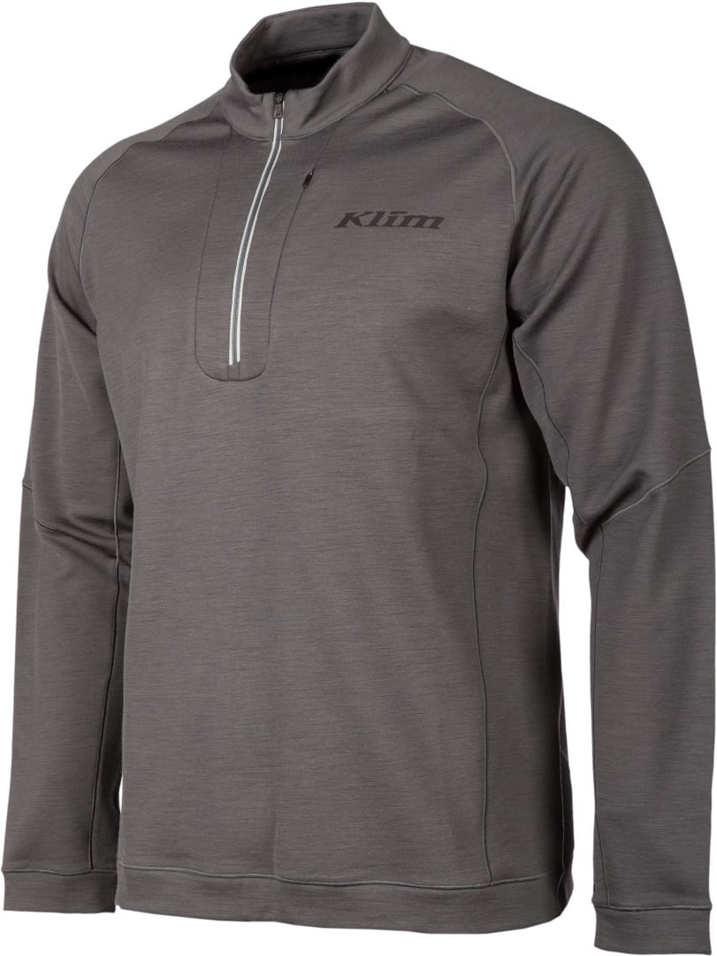 Klim Teton Merino 1/4 Zip Funktionsshirt, grau, Größe 2XL für Männer