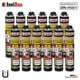 Brandschutzschaum B1 Bauschaum 12 x 750 ml Pistolenschaum Montageschaum Isolbau