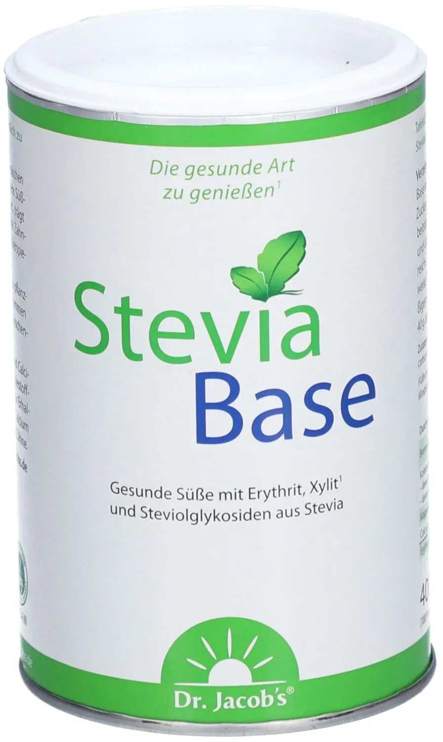 Dr. Jacob's SteviaBase Zuckerersatz Erythritol Xylitol Stevia