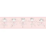 A.S. Création Borte selbstklebend Ballerina Kinderzimmer 5 m x 15 cm Rosa