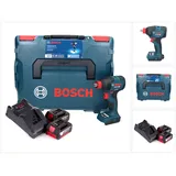 Bosch GDX 18V-210 C inkl. 2 x 4,0 Ah + Ladegerät + Connectivity Modul + L-Boxx