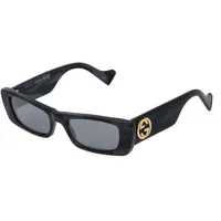 GUCCI GG0516S Damen-Sonnenbrille Vollrand Eckig Recycelt-Gestell, Grau