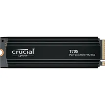 Crucial T705 4 TB NVMe M.2 mit Kühlkörper schwarz