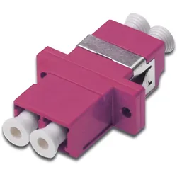 DIGITUS LC / LC Duplex Coupler, OM4,  Farbe violett