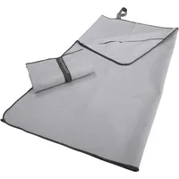 Dyckhoff Mikrofaser Handtuch mit Reißverschluss 60 x 120 cm grau
