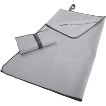 Dyckhoff Mikrofaser Handtuch mit Reißverschluss 60 x 120 cm grau