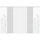 VISION S Schiebegardine GRASIL, halbtransparent, Höhe 260 cm, grau