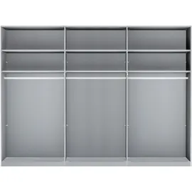 Wiemann Drehtürenschrank Denver 295,2 x 236 x 67 cm Grau/Schwarz