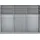 Wiemann Drehtürenschrank Denver 295,2 x 236 x 67 cm Grau/Schwarz