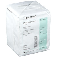 Fuhrmann GmbH Mullkompressen 10x10cm unsteril 8-fach