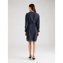 s.Oliver Hemdblusenkleid Mini Strukturmuster Blau 42