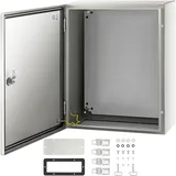 Vevor Schaltschrank NEMA-Industriegehäuse, 50 x 40 x 20 cm NEMA 4X-Stahl-Verteilerschrank, IP66 wasserdicht und staubdicht, elektrischer Anschlusskasten für den Außen-/Innenbereich, mit Montageplatte