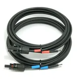 Solarkabel 6mm2 Schwarz Profi-verbindungskabel Mit Stecker Für Laderegler Solarmodule Verteiler Gak 20m - 6mm2 20m - 6mm