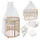 Waldin Babybett OWAL Kinderbett 7in1 mit Matratze, mitwachsendes Kinder-Bett