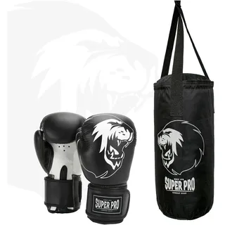 super pro combat gear Boxsack-Set Junior - Schwarz/Weiß schwarz 43
