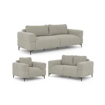 s-style möbel S-STYLE Polstergarnitur 3+2+1 Cardea ¦ braun ¦ Maße (cm): B: 217 H: 80