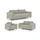 s-style möbel S-STYLE Polstergarnitur 3+2+1 Cardea ¦ braun ¦ Maße (cm): B: 217 H: 80