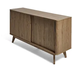 Jahnke Sideboard »WAVE SBS 145«, (1 St.), Retro-Stil, mit 2 Schiebetüren, ca. 148 cm Jahnke montana eiche